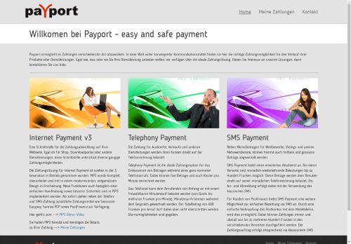 Willkomen bei Payport - easy and safe payment